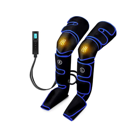 Electric Leg Muscle Relaxer 6 Modes Air Compression Recovery Boot Lymph Release Relieve Foot Fatigue Heating Leg Massager