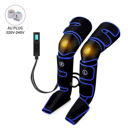 Electric Leg Muscle Relaxer 6 Modes Air Compression Recovery Boot Lymph Release Relieve Foot Fatigue Heating Leg Massager