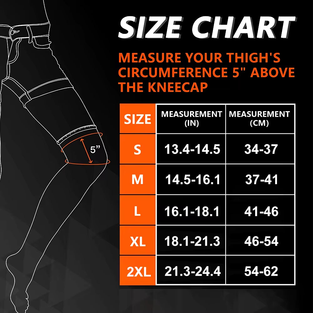 Long Leg Compression Sleeves,Full Leg Sleeve Long Knee Brace Knee Support Protect Basketball,Football, Knee Pain Relief